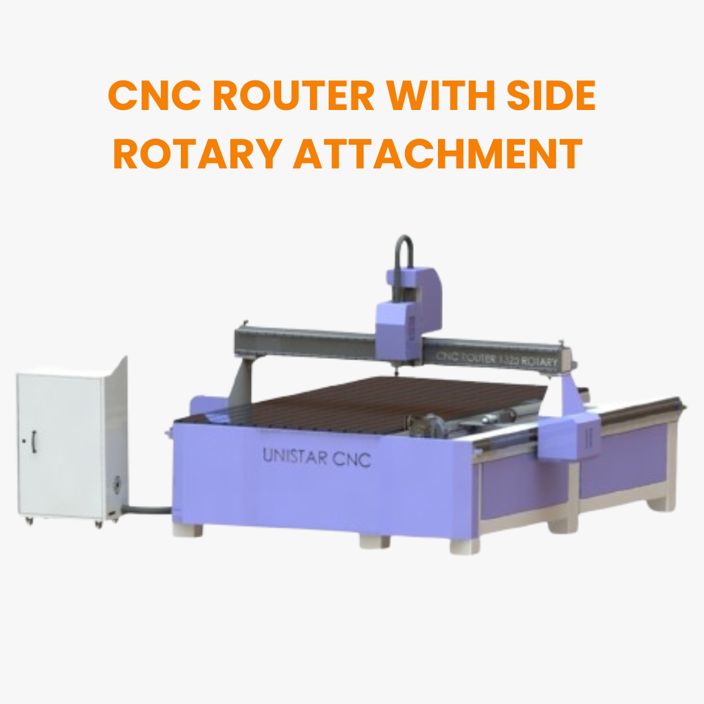 cnc router with side rotary attachment