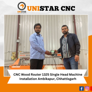 CNC Wood Router 1325 Single Head Machine Installation ambikapur, chhattisgarh (1)